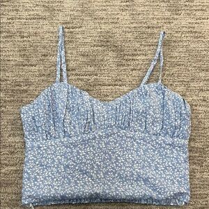 Princess Polly Blue and White Floral Camisole